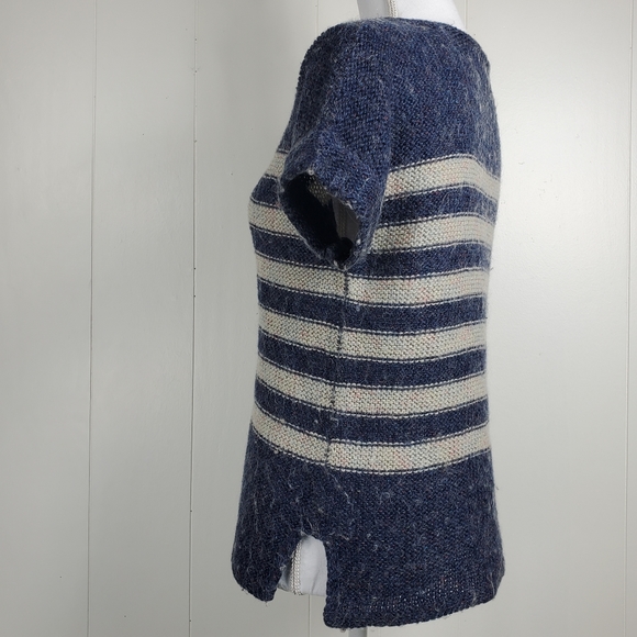 Gap mohair blend striped short sleeve sweater size extra small - Picture 9 of 11